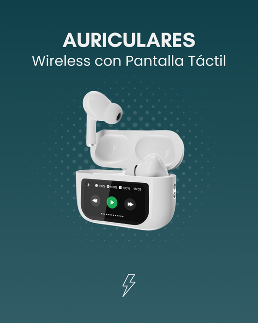 Auriculares Wireless con Pantalla Táctil